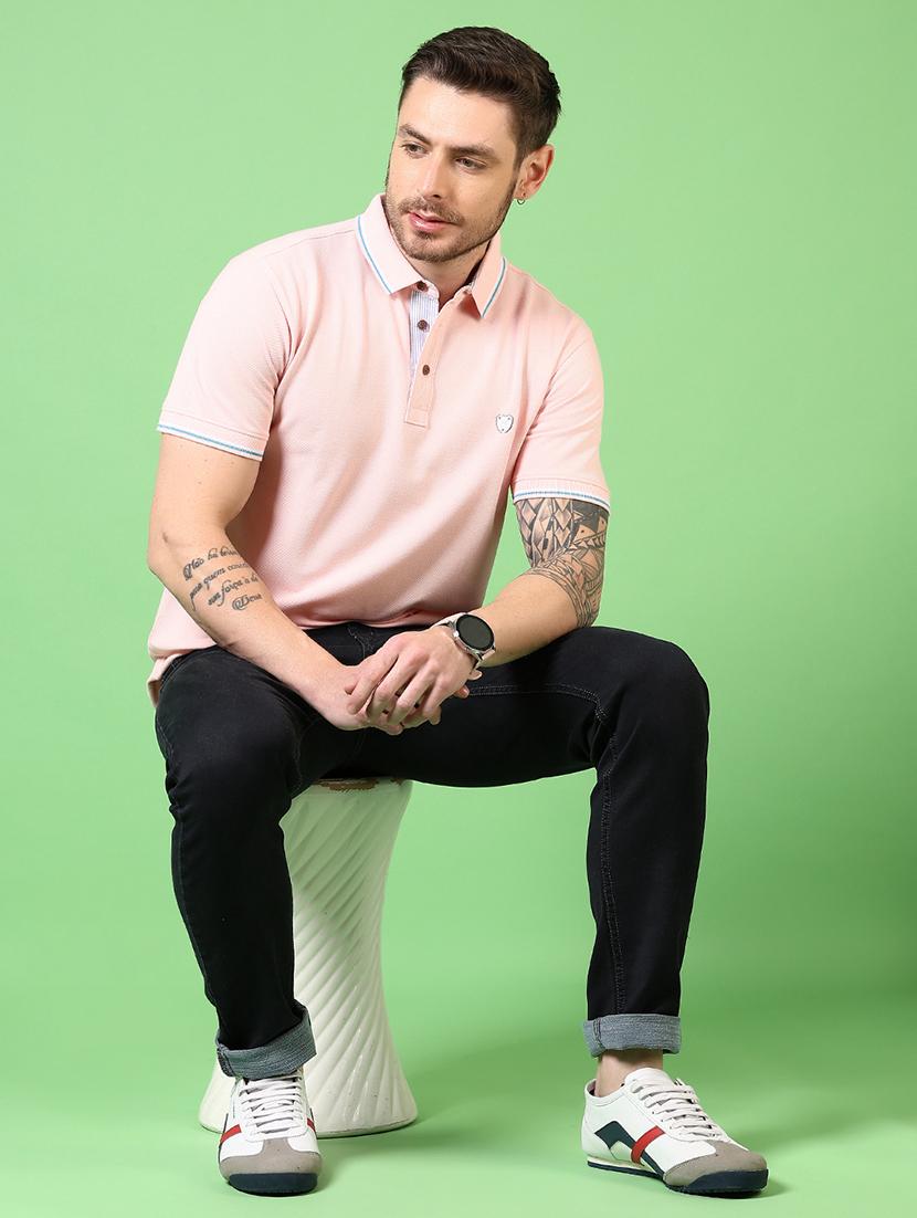 men solid short sleeve polo t-shirt - 21731536 - Standard Image - 3