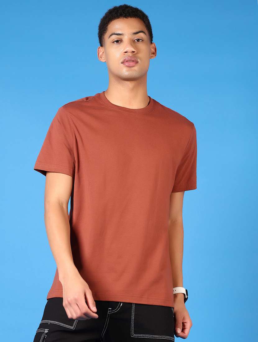 men short sleeves plain t-shirt - 21731555 - Zoom Image - 0