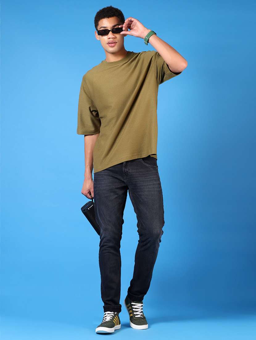 men short sleeves plain t-shirt - 21731567 - Standard Image - 3