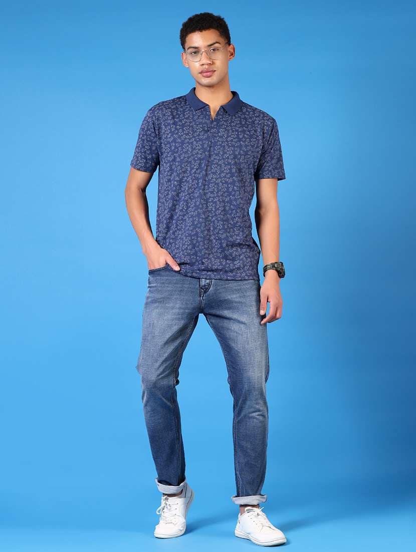 men short sleeves printed polo t-shirt - 21731575 - Standard Image - 3