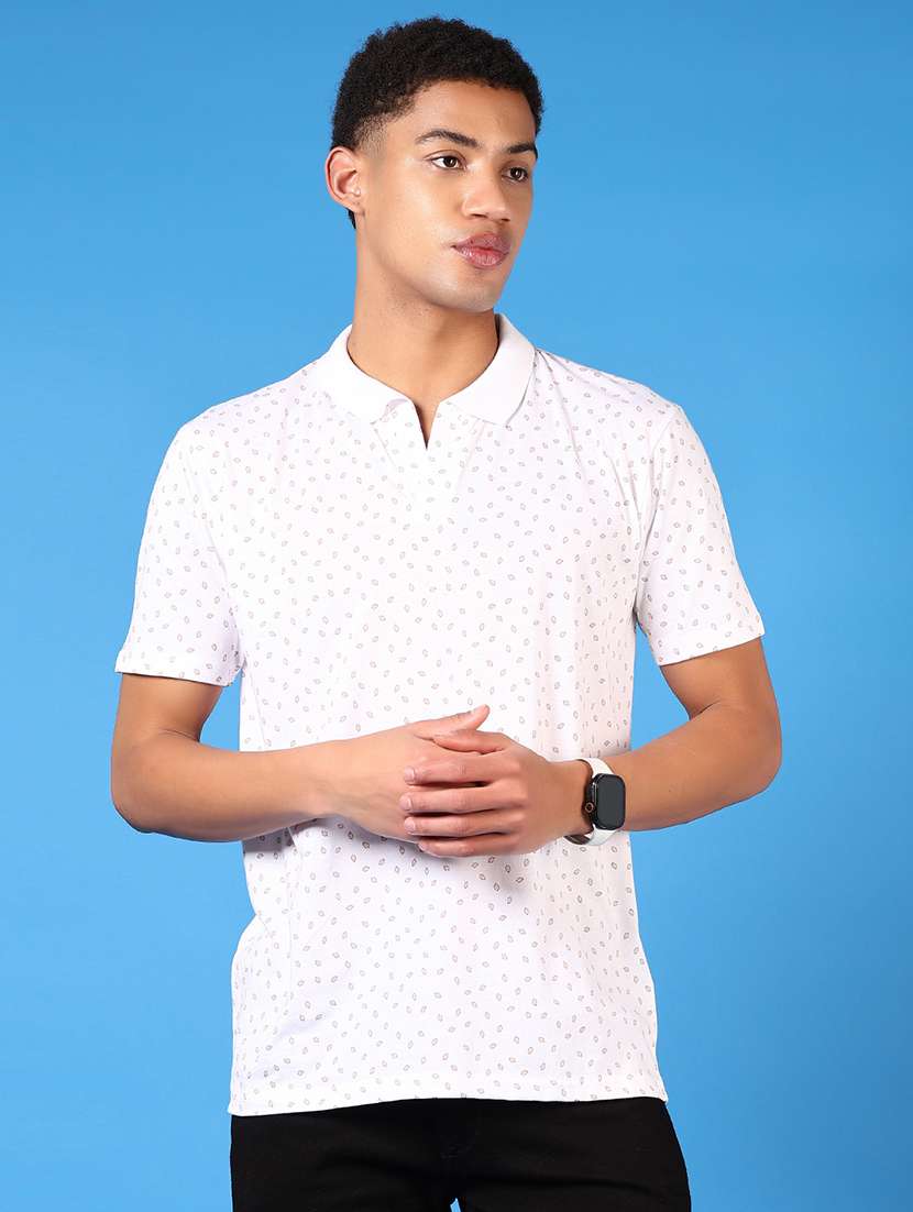 men short sleeves printed polo t-shirt - 21731578 - Zoom Image - 0