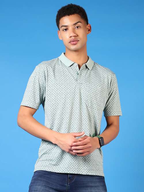 men short sleeves printed polo t-shirt - 21731580 - Standard Image - 0