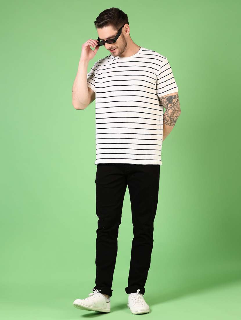men round neck striped t-shirt - 21731581 -  Standard Image - 3