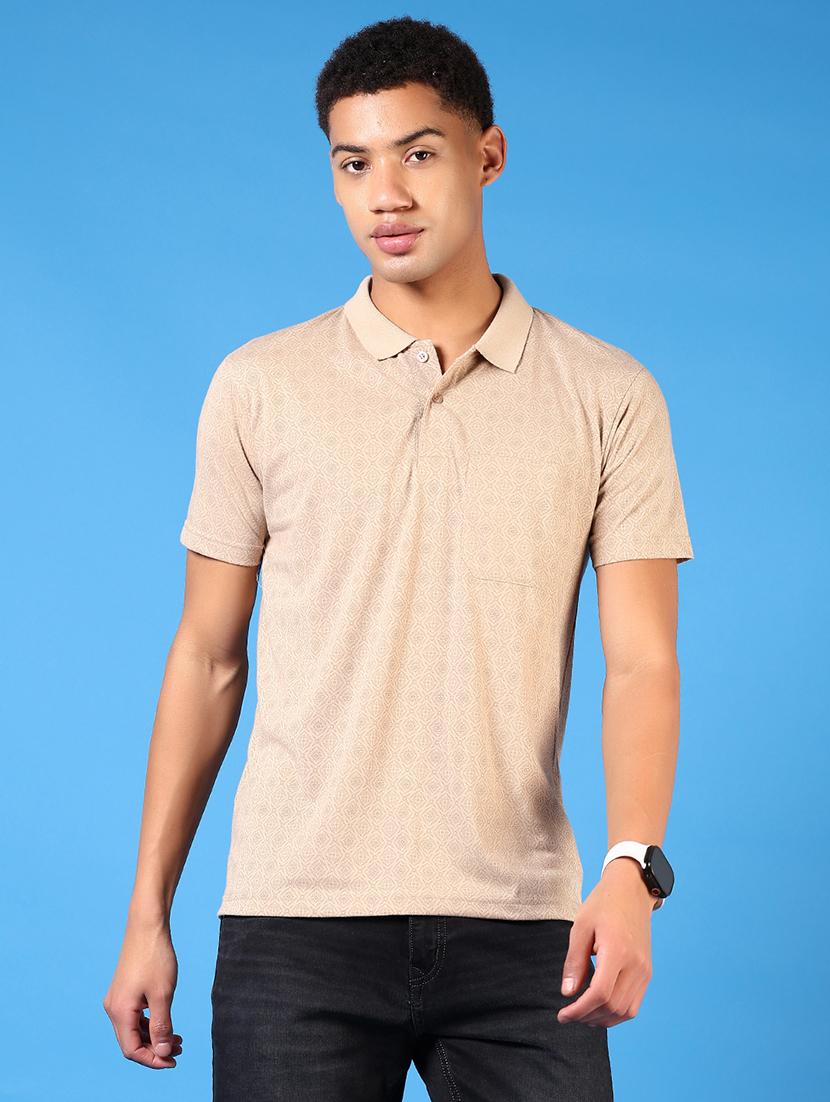 men short sleeves printed polo t-shirt - 21731604 - Zoom Image - 0