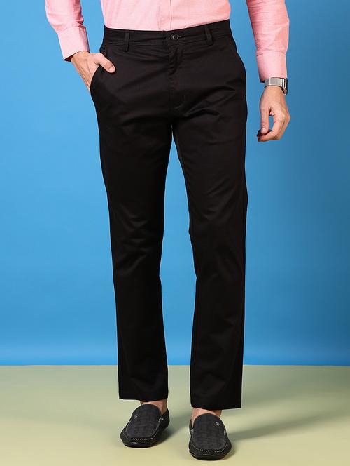 men mid rise solid chinos - 21731617 - Standard Image - 0
