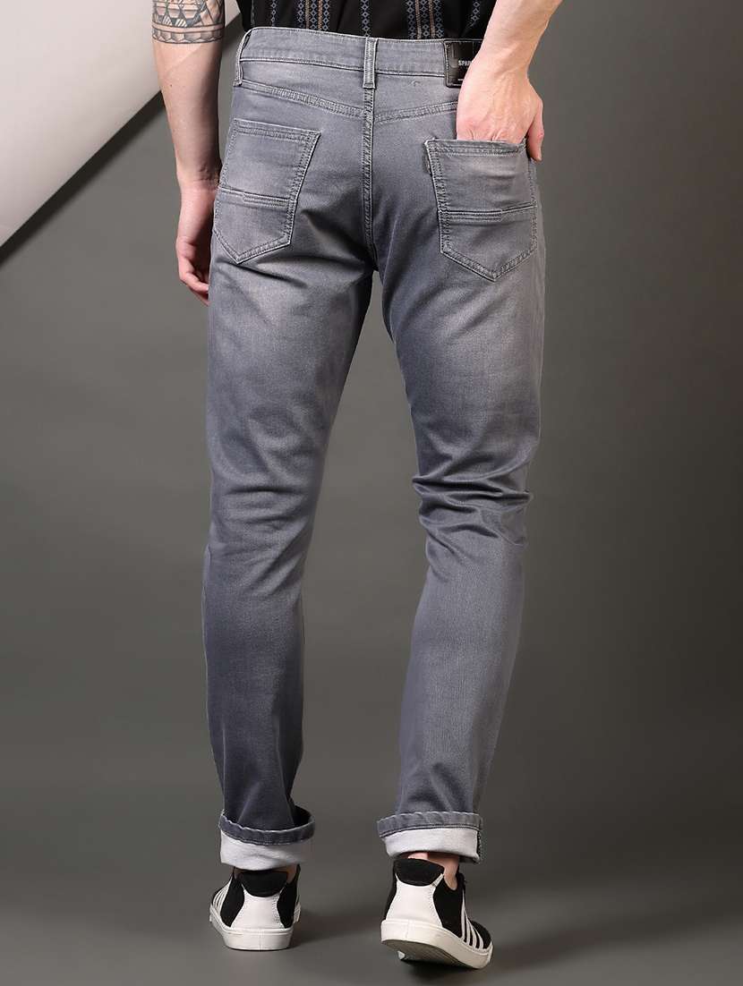 men washed mid rise jeans - 21731630 -  Standard Image - 3
