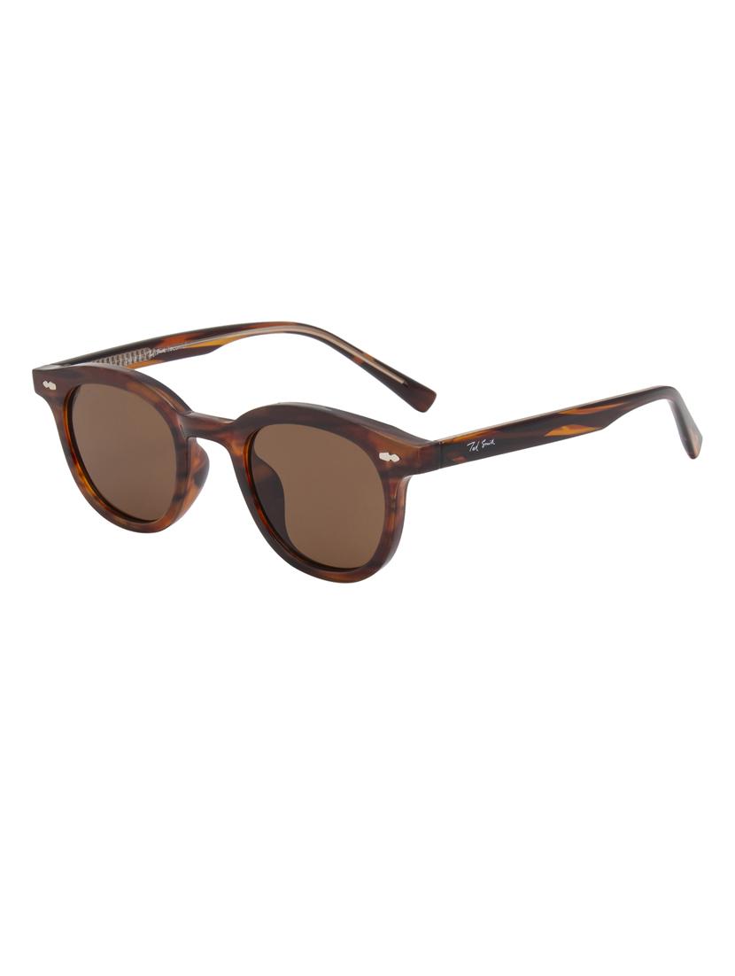 ted smith iconic uv protection demi brown sunglasses for mens womens - 21731635 - Standard Image - 3