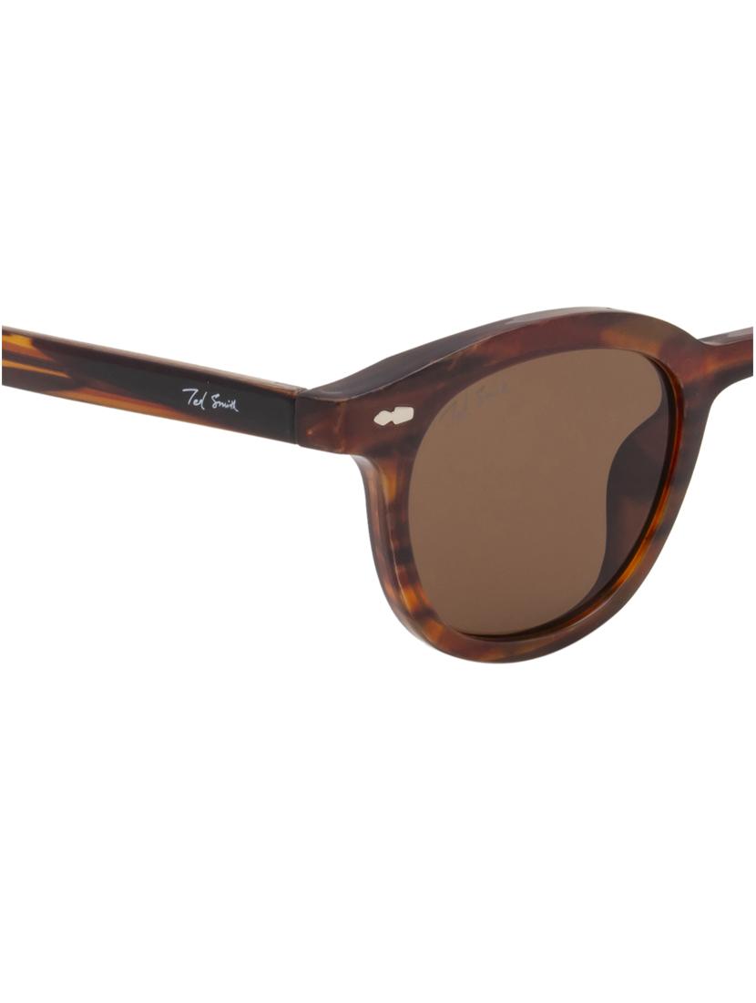 ted smith iconic uv protection demi brown sunglasses for mens womens - 21731635 - Standard Image - 5