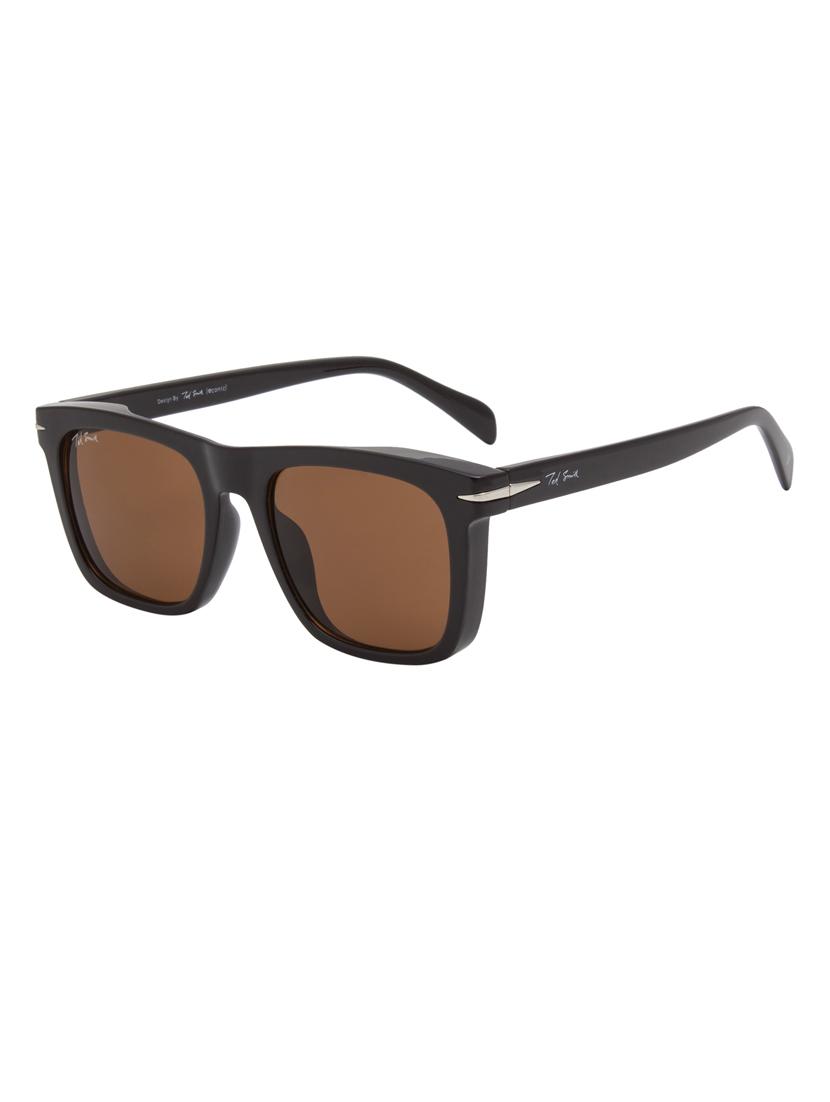ted smith iconic uv protection black & brown sunglasses for mens womens - 21731653 - Standard Image - 3