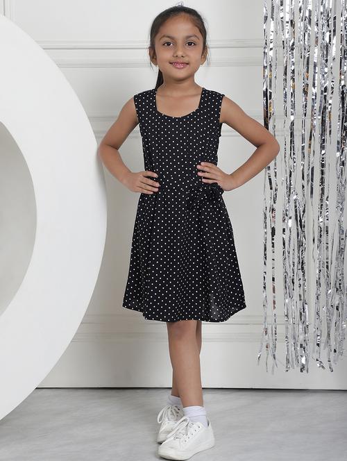 girls polka dot sleeveless regular fit a-line dress - 21731737 -  Standard Image - 0