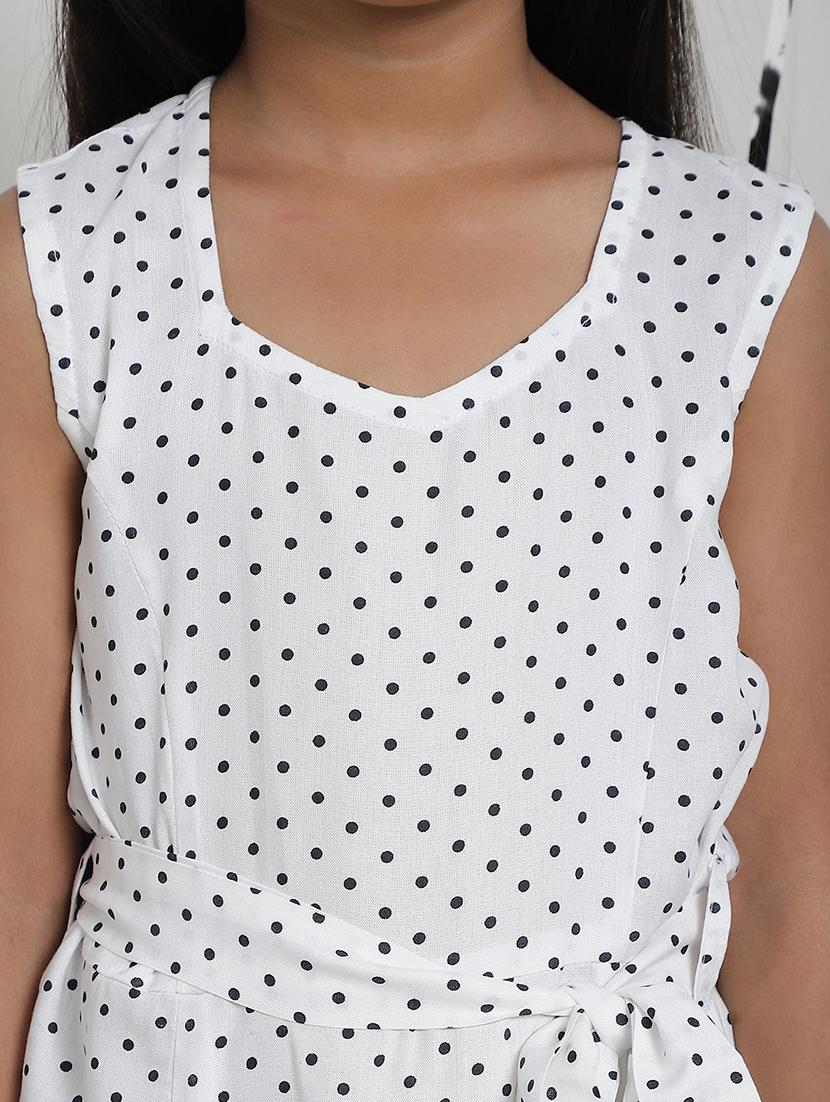 girls polka dot sleeveless regular fit a-line dress - 21731738 - Standard Image - 5