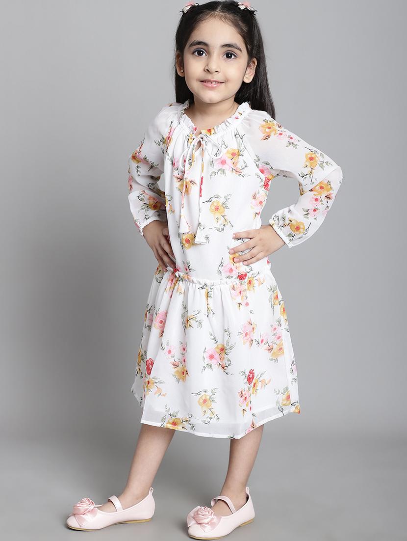 girls floral long sleeve regular fit dress - 21731776 - Standard Image - 3