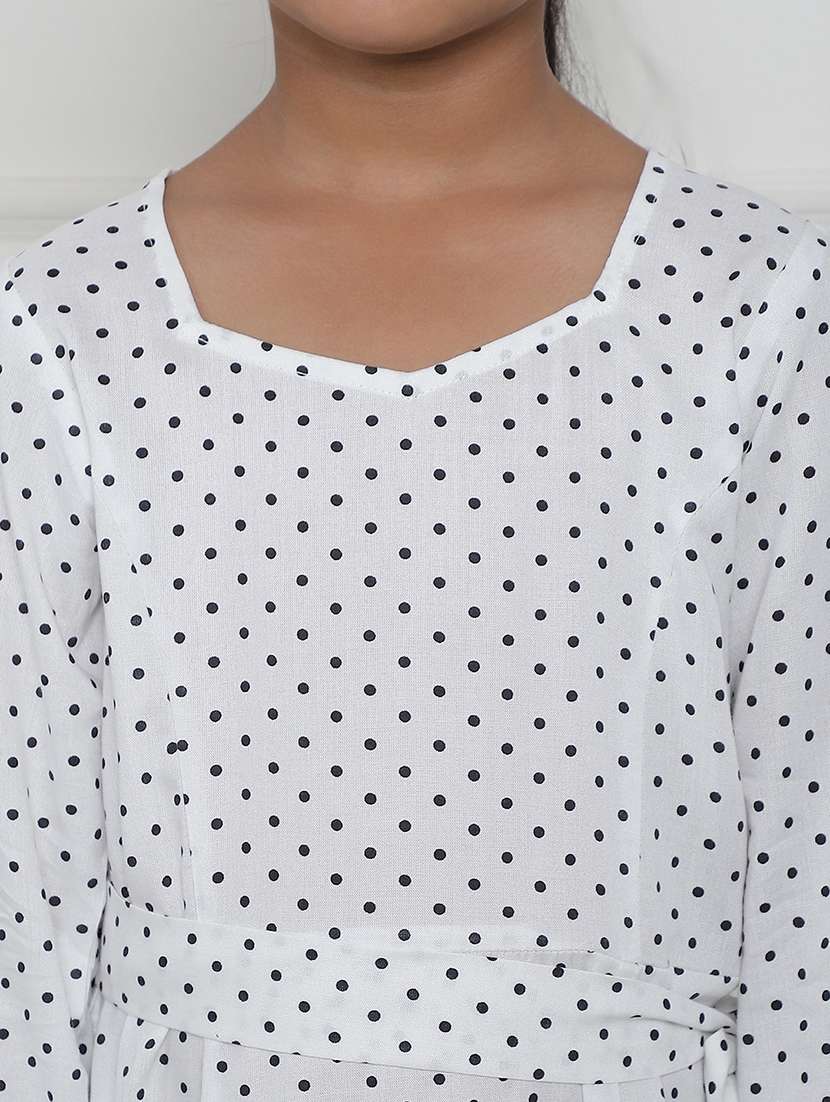 girls polka dot long sleeve regular fit dress - 21731792 -  Standard Image - 5