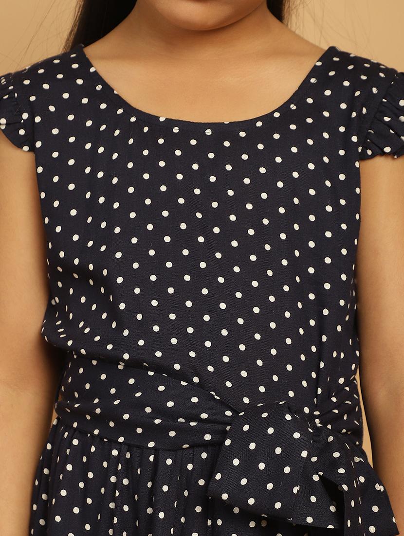 girls polka dot cap sleeve regular fit a-line dress - 21731817 - Standard Image - 5