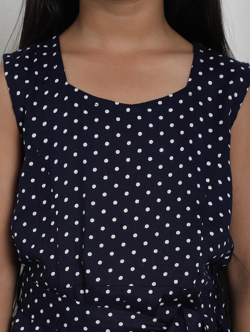 girls polka dot sleeveless regular fit a-line dress - 21731818 - Standard Image - 5
