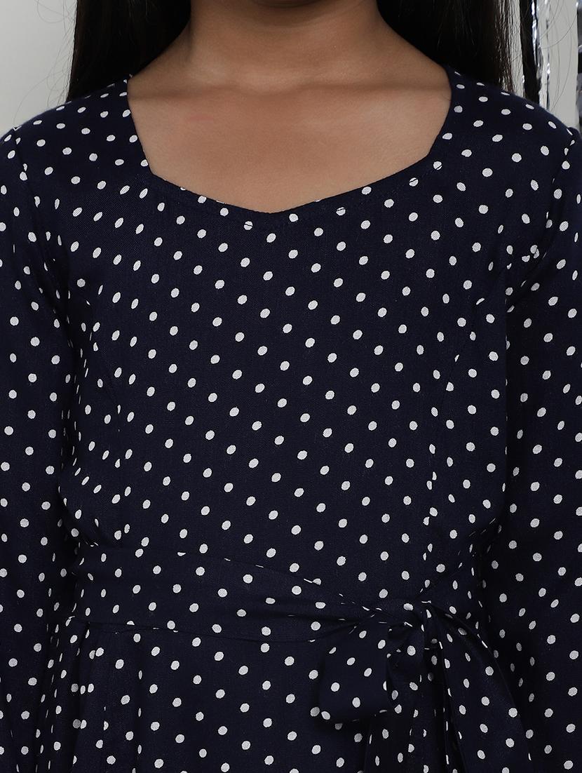 girls polka dot long sleeve regular fit dress - 21731819 - Standard Image - 5