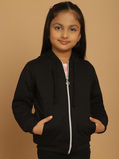 girls solid long sleeve hooded sweatshirt - 21731950 - Standard Image - 0
