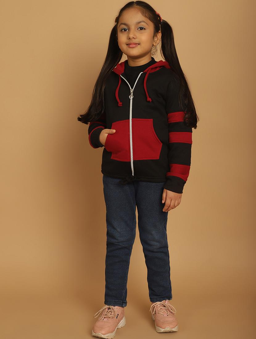 girls color block long sleeve sweatshirt - 21731956 - Standard Image - 5