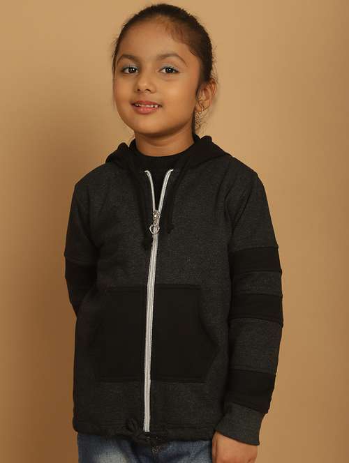 girls color block long sleeve sweatshirt - 21731957 - Standard Image - 0