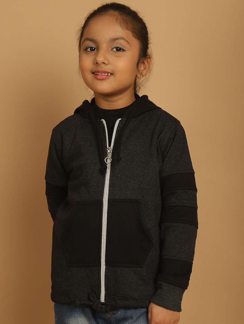 girls color block long sleeve sweatshirt - 21731957 - Zoom Image - 0