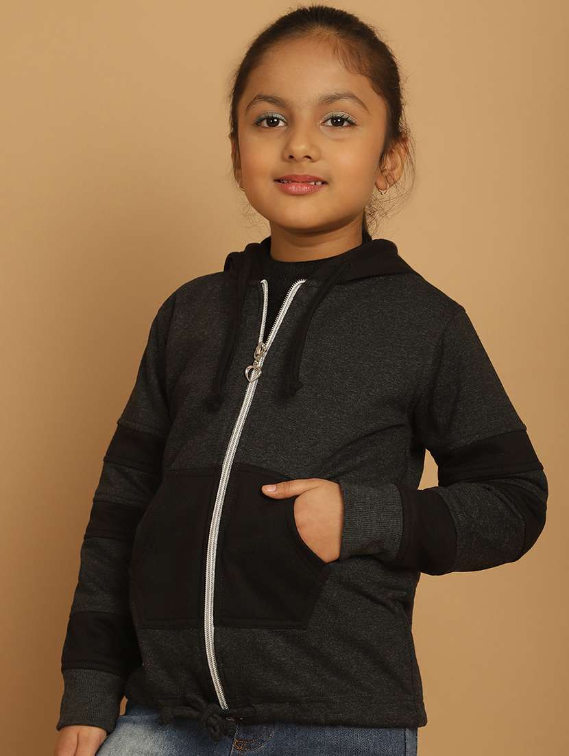 girls color block long sleeve sweatshirt - 21731957 - Standard Image - 3