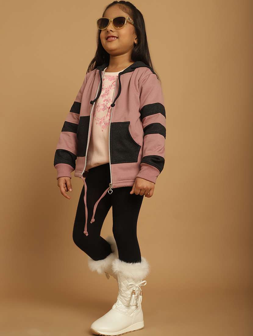 girls color block long sleeve sweatshirt - 21731958 - Standard Image - 5