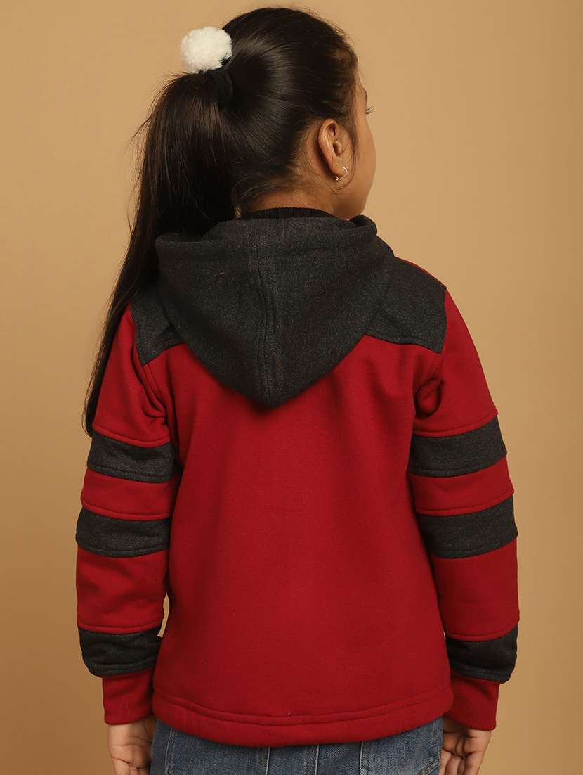 girls color block long sleeve sweatshirt - 21731959 -  Standard Image - 3