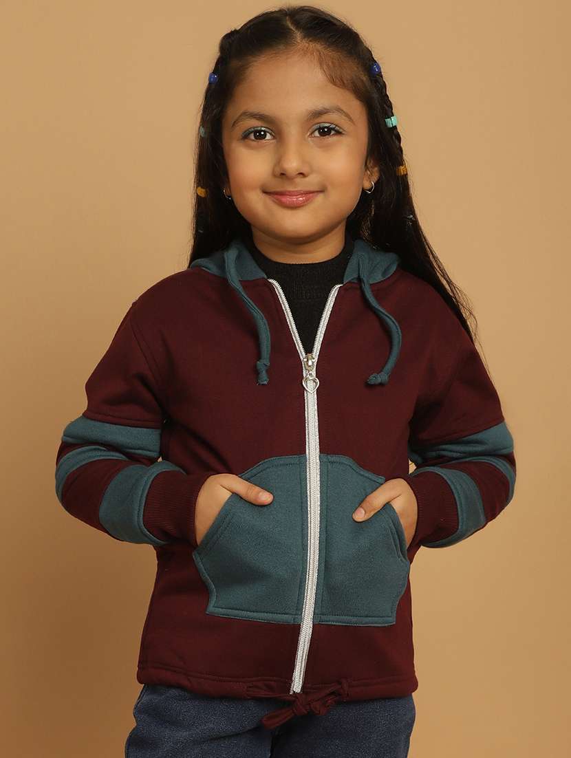 girls color block long sleeve sweatshirt - 21731960 -  Zoom Image - 0