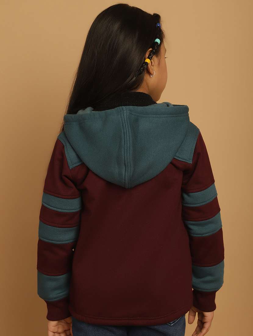 girls color block long sleeve sweatshirt - 21731960 - Standard Image - 3