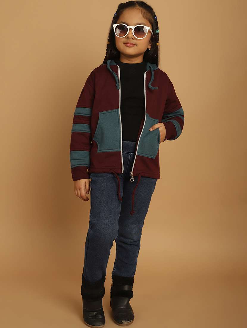 girls color block long sleeve sweatshirt - 21731960 - Standard Image - 5