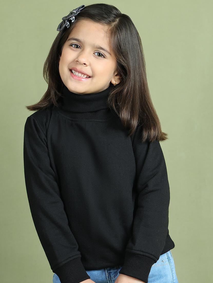 girls solid long sleeve sweatshirt - 21731974 - Zoom Image - 0