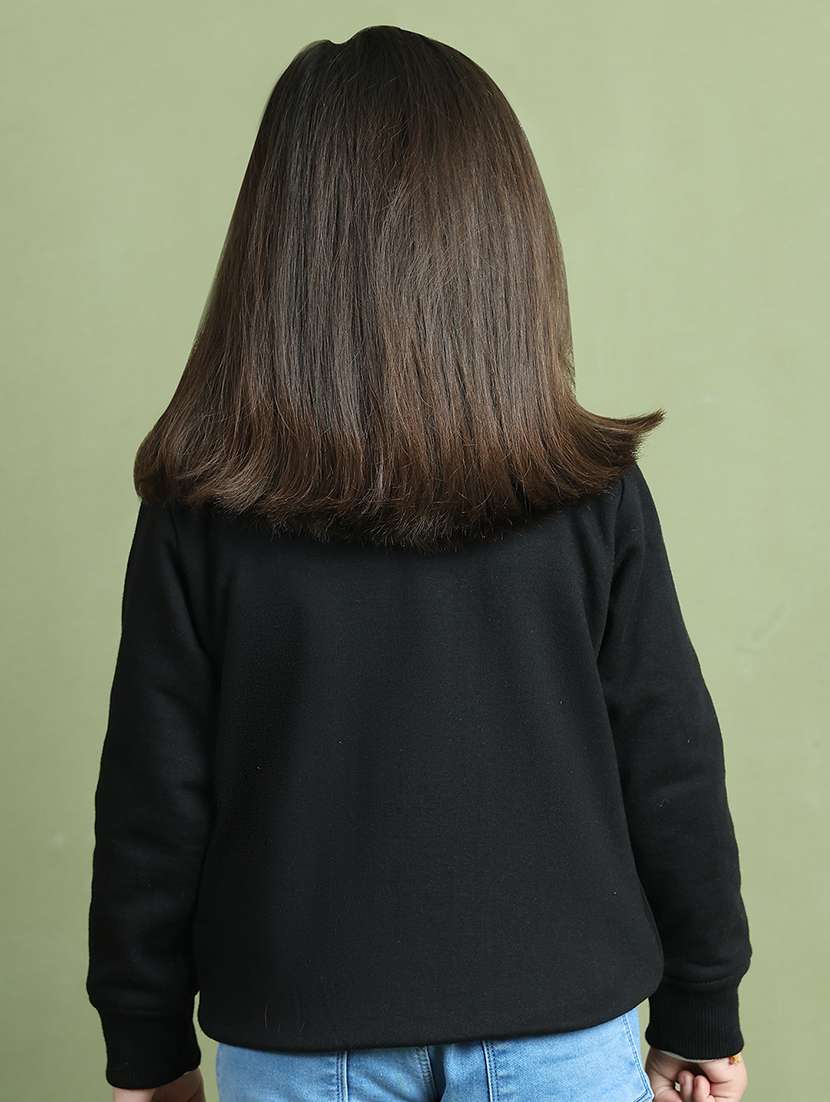 girls solid long sleeve sweatshirt - 21731974 - Standard Image - 5