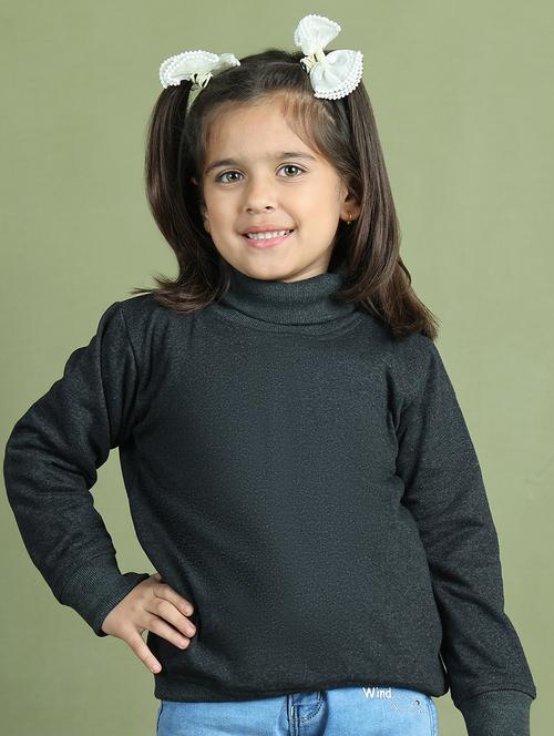 girls solid long sleeve sweatshirt - 21731975 - Standard Image - 0