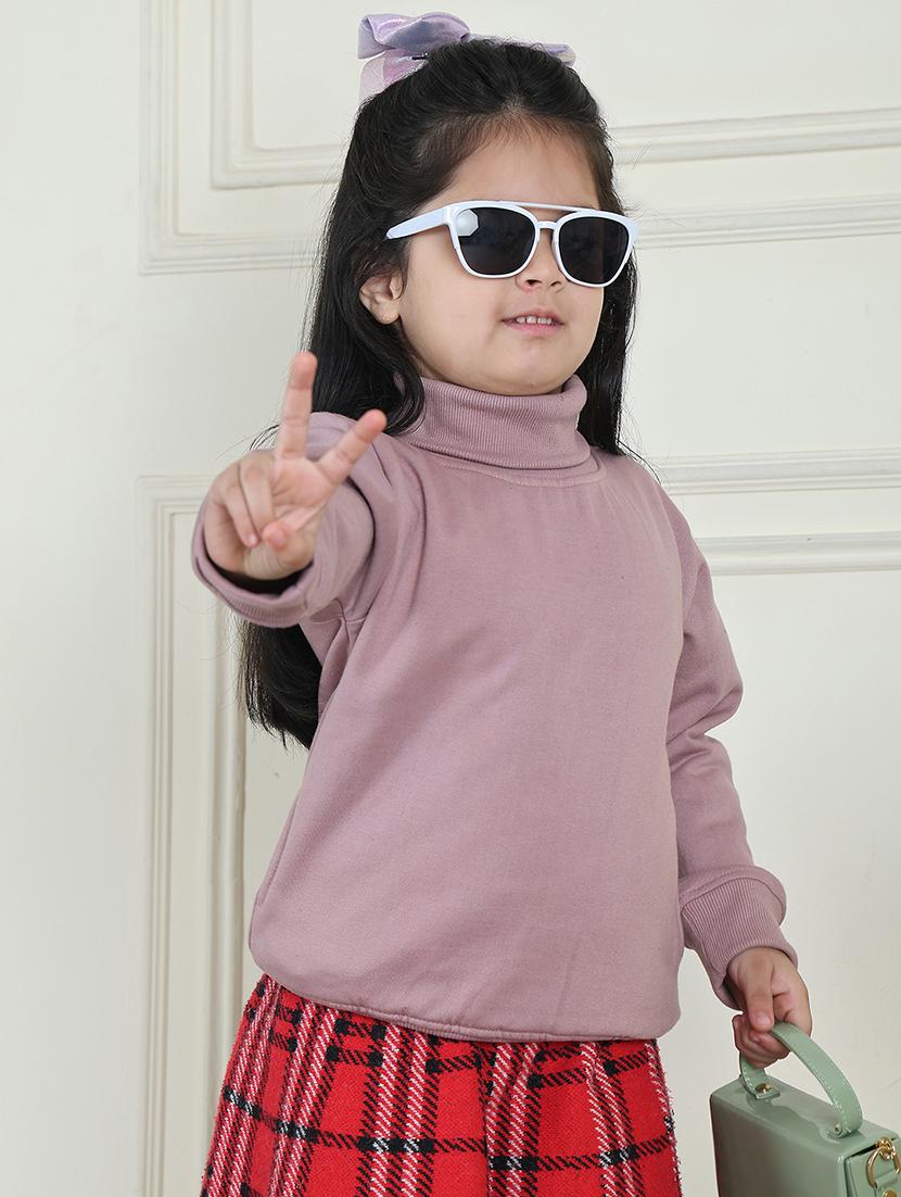 girls solid long sleeve sweatshirt - 21731986 - Standard Image - 3