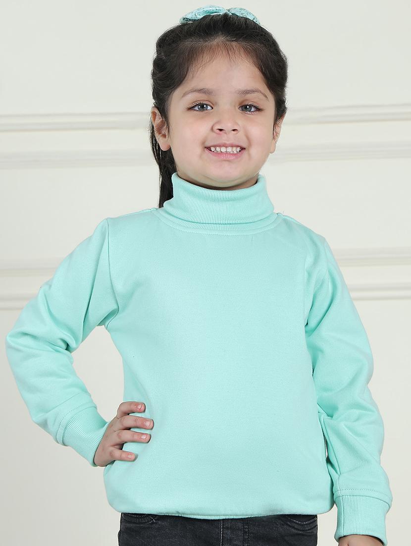 girls solid long sleeve sweatshirt - 21731987 - Zoom Image - 0