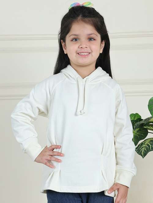 girls solid long sleeve sweatshirt - 21731990 -  Standard Image - 0