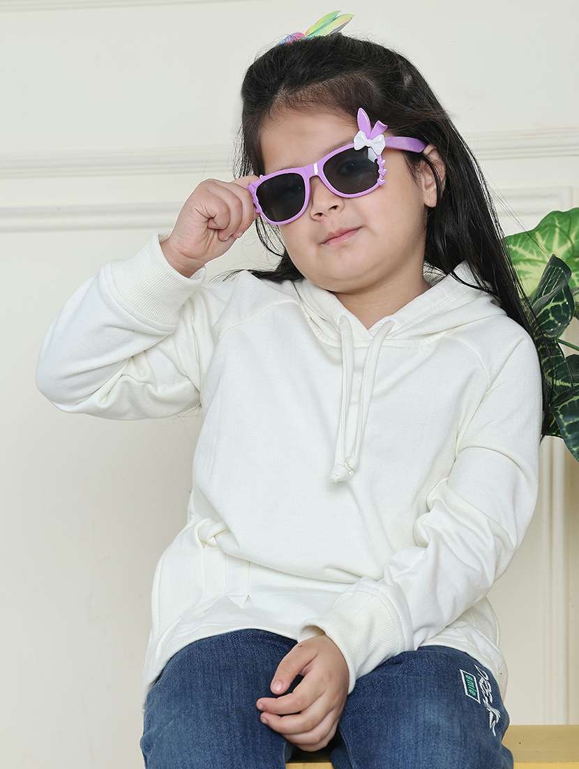 girls solid long sleeve sweatshirt - 21731990 -  Standard Image - 3