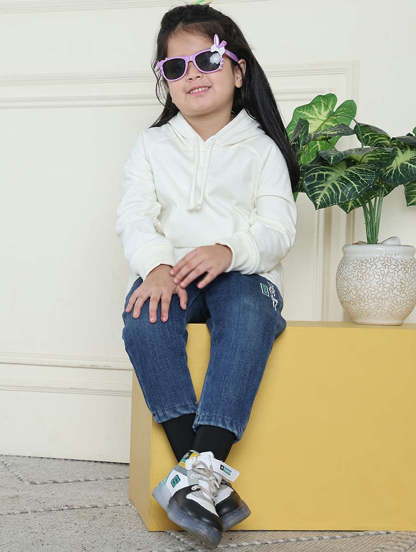 girls solid long sleeve sweatshirt - 21731990 -  Standard Image - 5