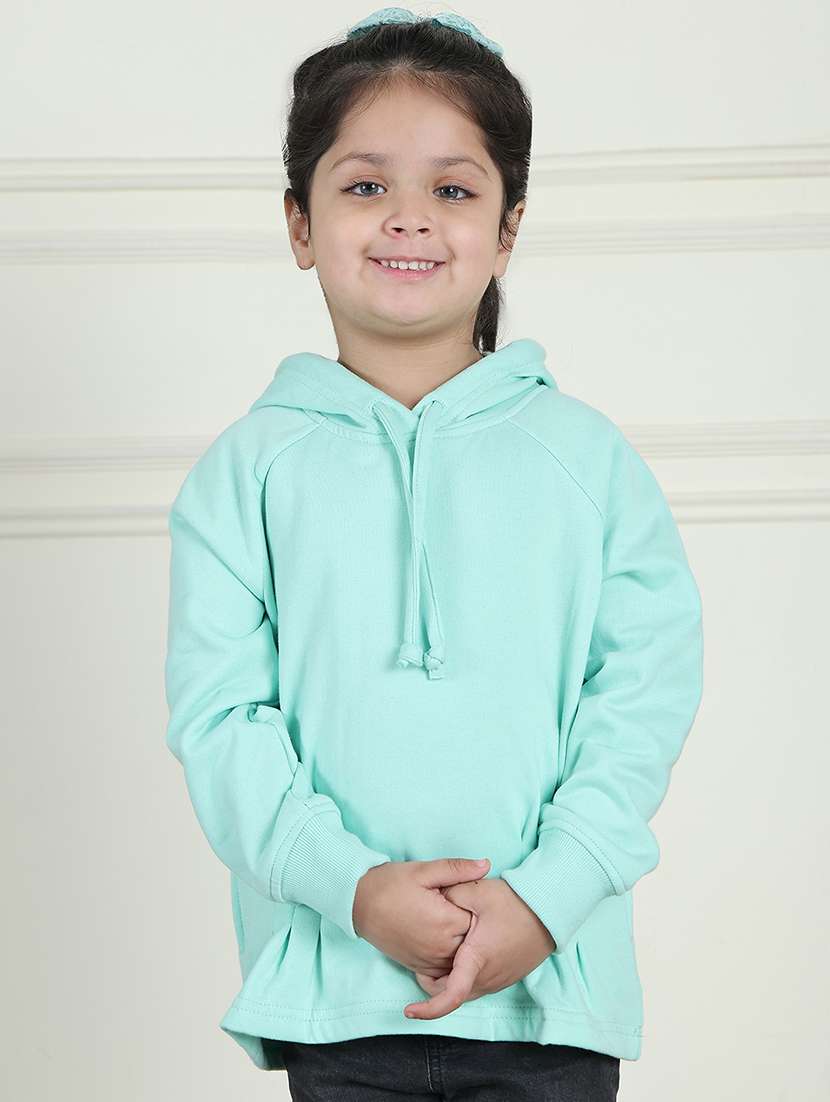 girls solid long sleeve sweatshirt - 21731991 - Zoom Image - 0