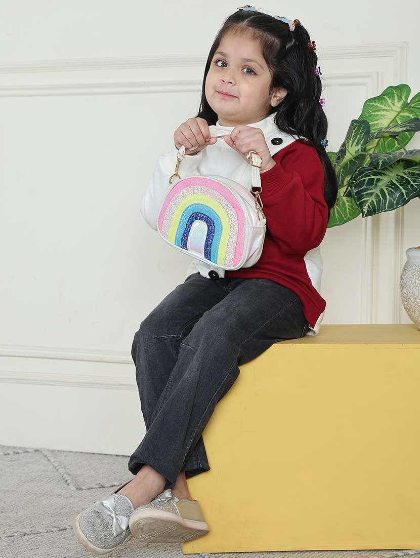 girls color block long sleeve sweatshirt - 21731994 -  Standard Image - 5