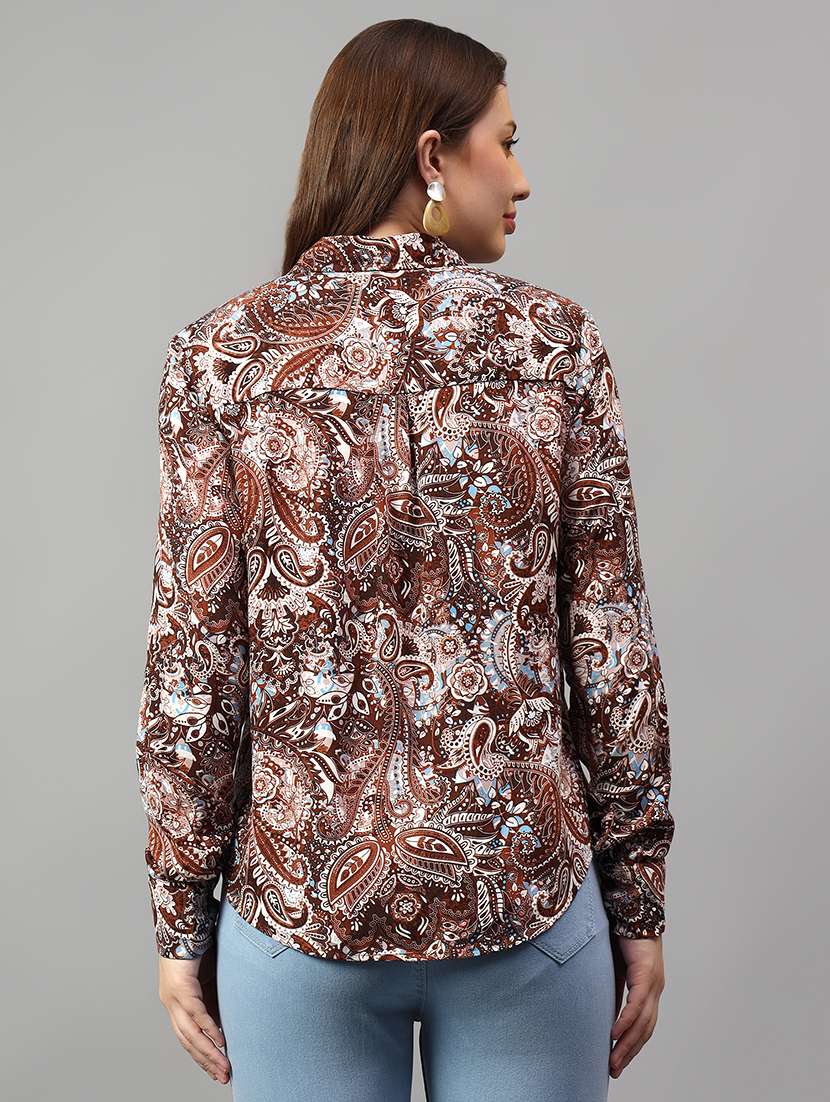 women printed long sleeve shirt - 21732003 -  Standard Image - 3
