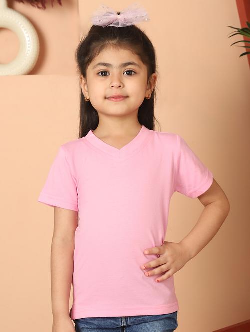 girls solid short sleeve tee - 21732011 -  Standard Image - 0
