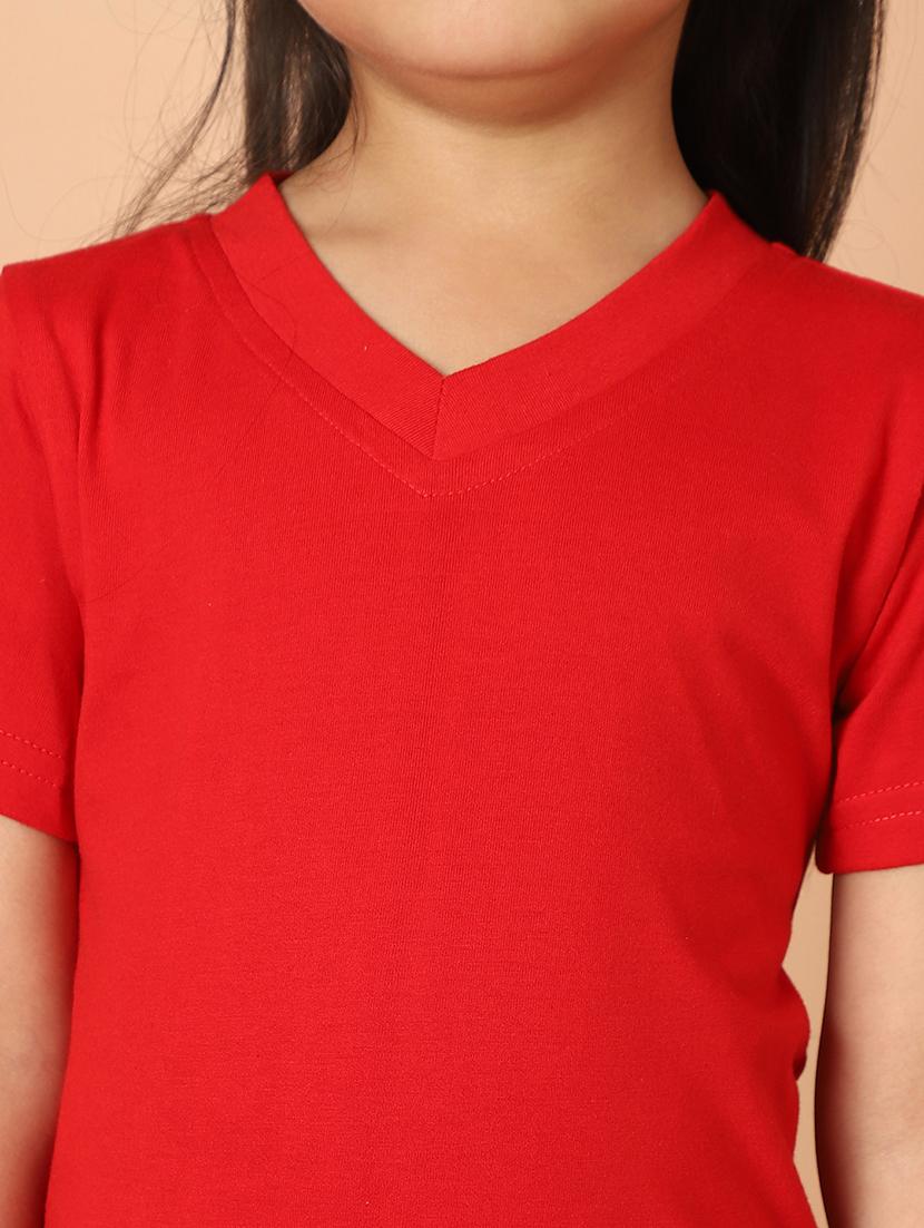 girls solid short sleeve tee - 21732012 - Standard Image - 5
