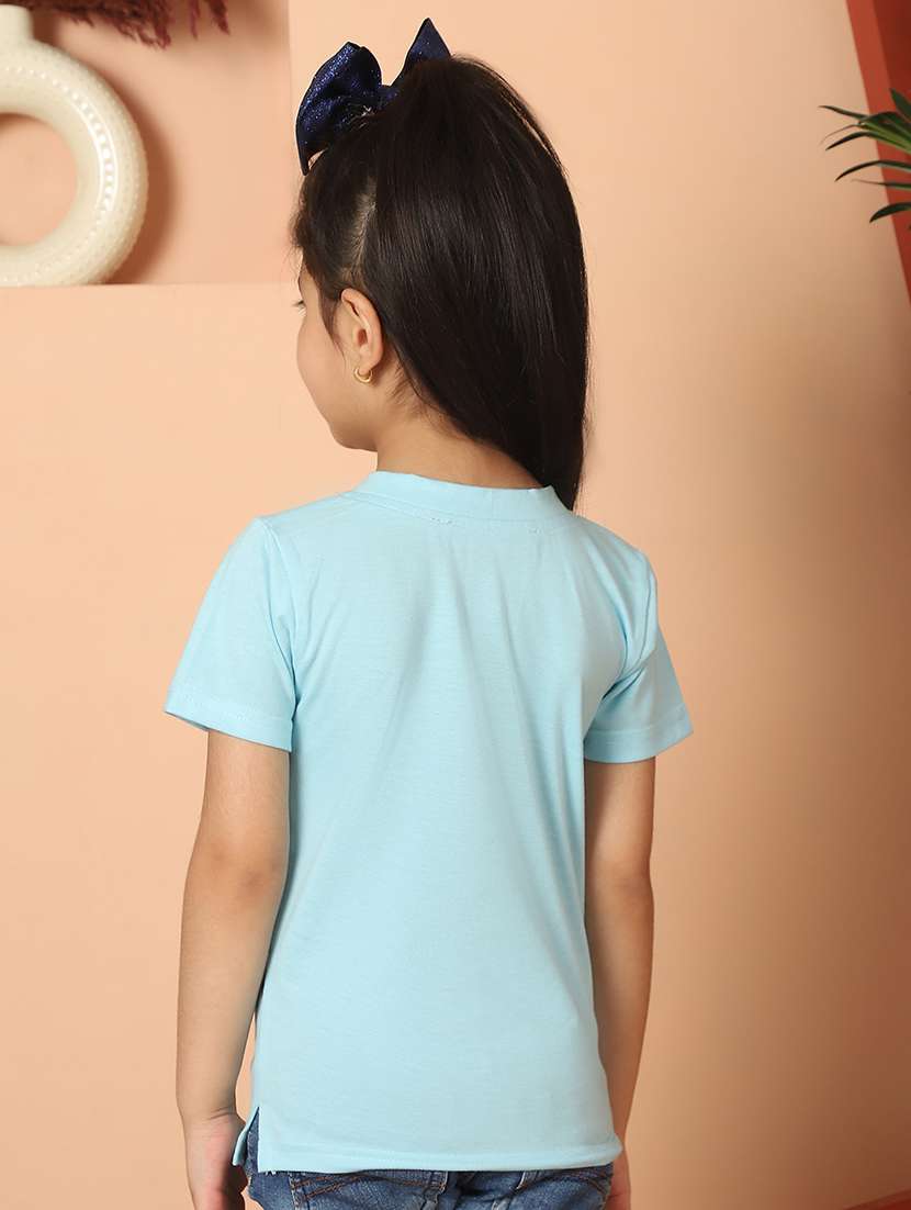 girls solid short sleeve tee - 21732014 -  Standard Image - 3