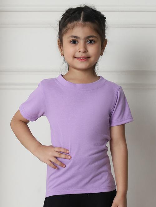 girls solid short sleeve tee - 21732025 - Standard Image - 0