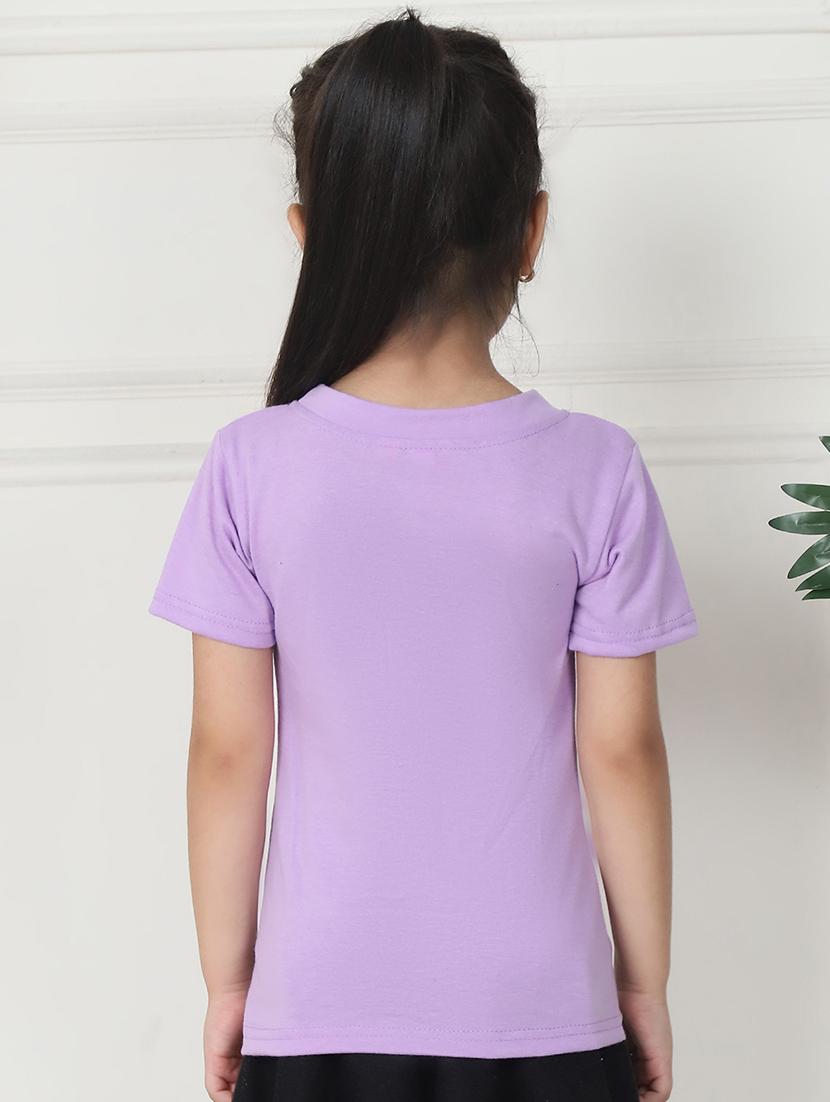 girls solid short sleeve tee - 21732025 - Standard Image - 3