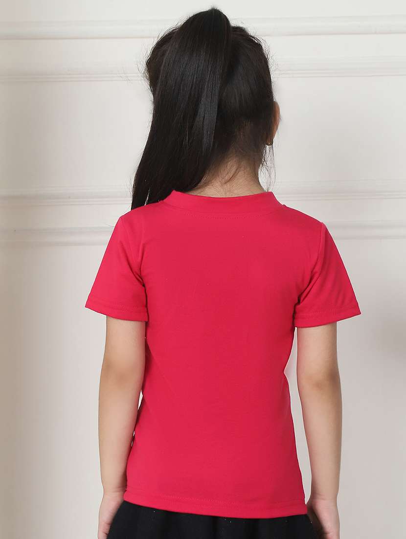 girls solid short sleeve tee - 21732026 - Standard Image - 3