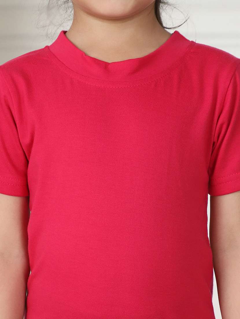 girls solid short sleeve tee - 21732026 - Standard Image - 5