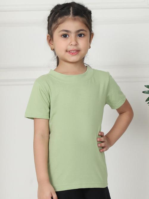 girls solid short sleeve tee - 21732027 - Standard Image - 0