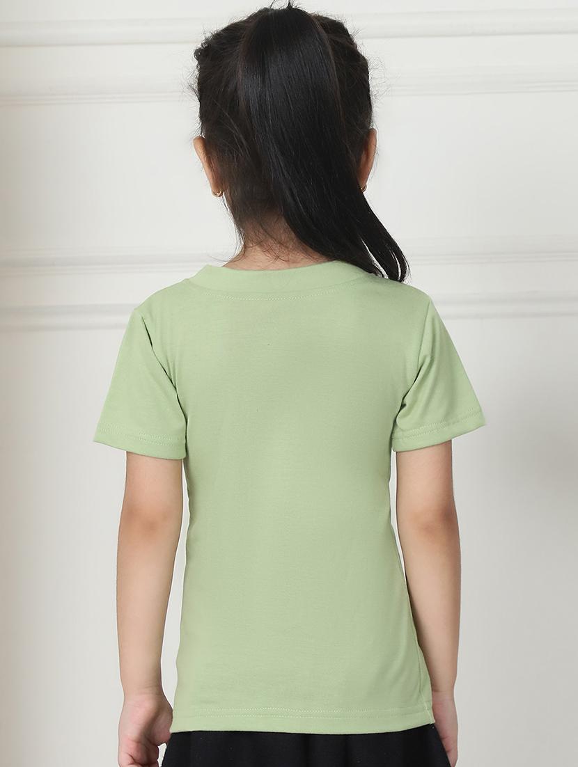girls solid short sleeve tee - 21732027 - Standard Image - 3